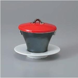 かわいい新作 和食器 茶碗蒸し 赤蓋 皿付 スイーツカップ 蒸し碗 器 美濃焼 日本製 せいろ 蒸し器 Www Straightuplondon Com