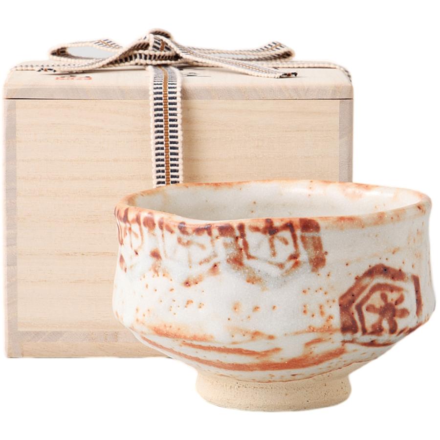 輝く高品質な 志野亀甲紋 抹茶 茶碗 箱入り ラッピング無料 のし無料 保障できる Studiostodulky Cz