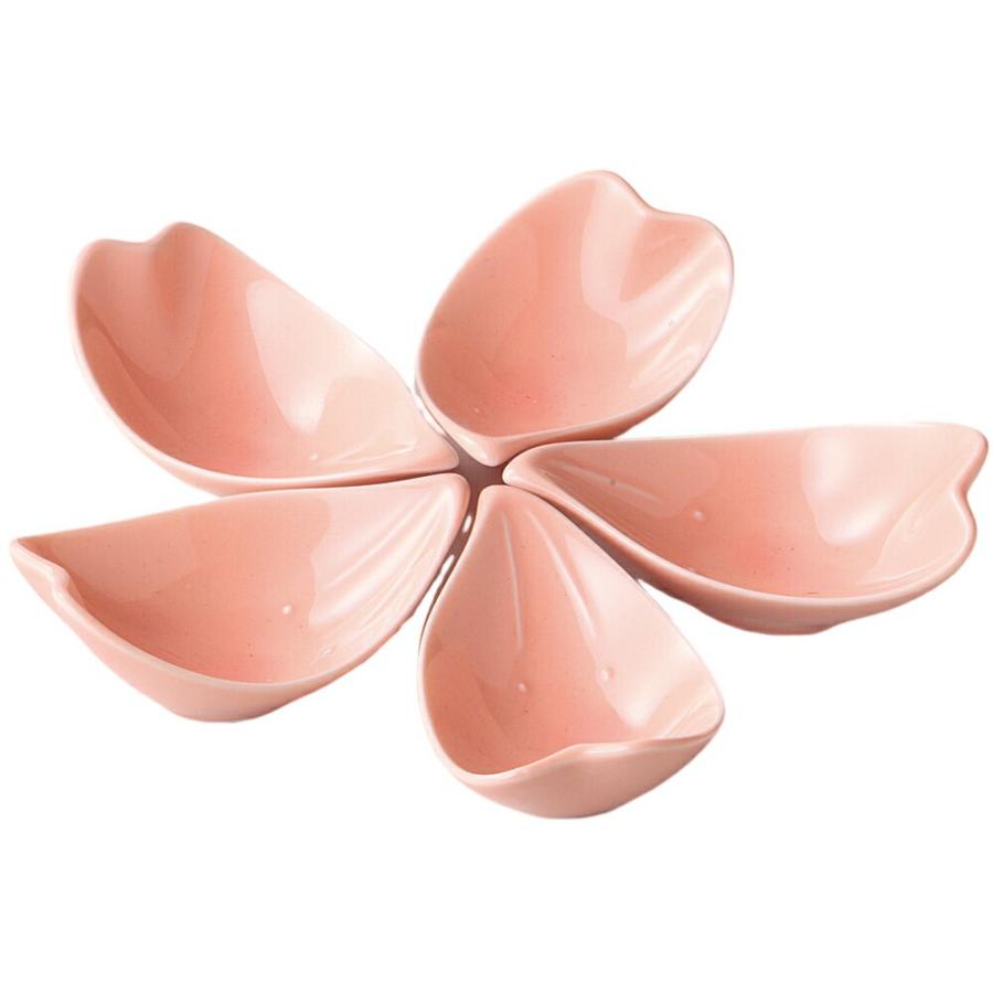 小皿 セット 桜花びら揃 小付 美濃焼 日本製 食洗機対応 レンジ対応
