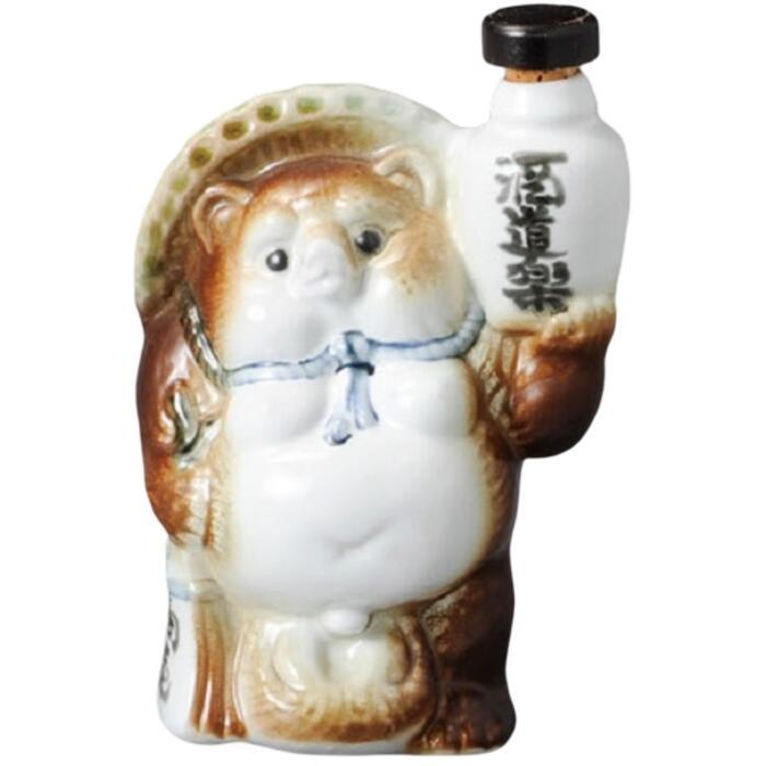 古酒陶製人形形ボトル置物 焼酎ボトル 招福狸 5号 ボトル陶器 日本製 美濃焼 店舗 居酒屋 飲み屋