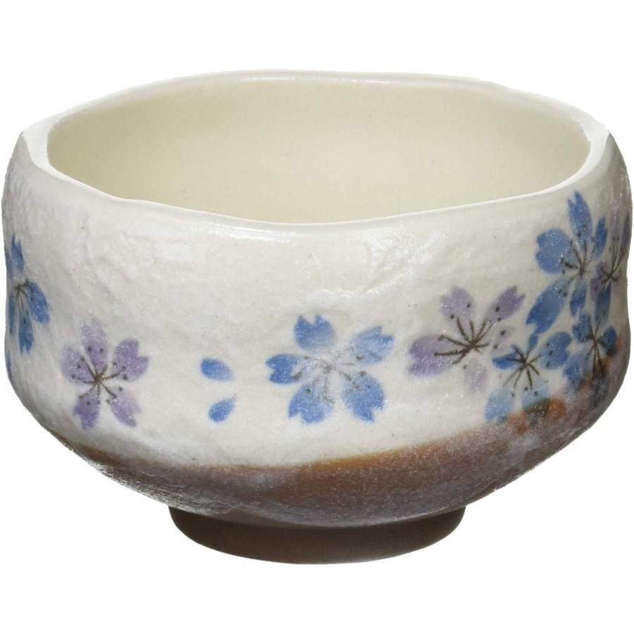 抹茶碗 抹茶茶碗 平安桜 ミニ抹茶 ブルー 陶器 美濃焼 日本製 抹茶椀