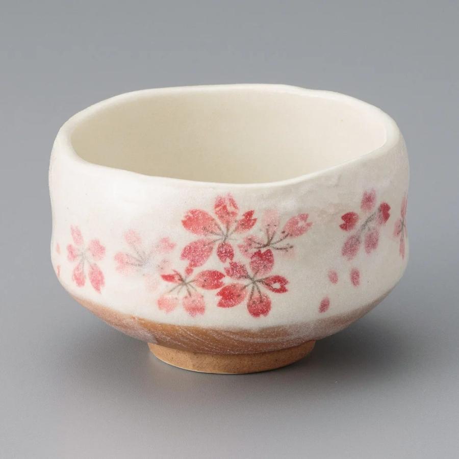 抹茶碗 抹茶茶碗 小茶碗・桜 陶器 美濃焼 日本製 食洗機対応 抹茶椀 