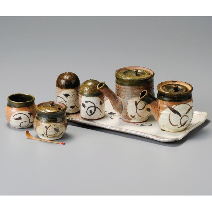 魅了 カスターセット 調味料入れ 桃山織部カスターセット 陶器 陶磁器 美濃焼 日本製 初回限定 City Com Fr