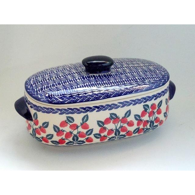 ポーリッシュポタリー(Polish Pottery)　グラタン皿　蓋付き ポーリッシュポタリー 蓋つきグラタン皿 電子レンジ/オーブン/食洗器