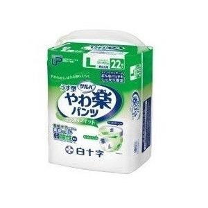Alohamen商品 サルバ おむつ PU やわ楽パンツ 35873 Lサイズ 22枚入 白十字 : 介護