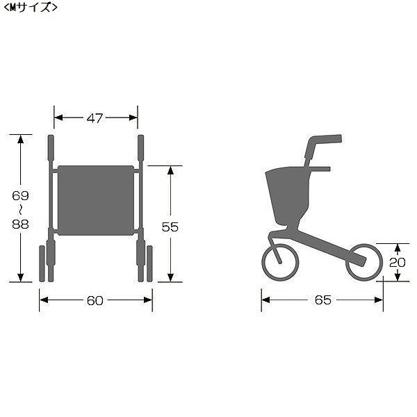 歩行車 ジェミノ M L パラマウントベッド : 介護食品・介護用品のお店