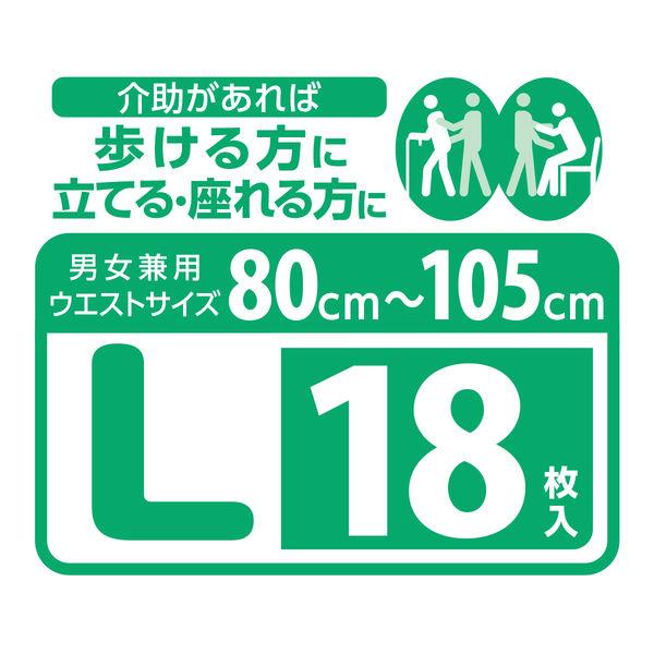 リフレ はくパンツ おむつ レギュラー Lサイズ 4回吸収 18197 18枚入×4