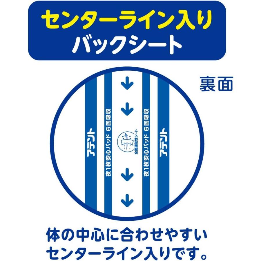 アテント 尿とりパッド エリエール 大王製紙 夜1枚安心パッド 仰向け