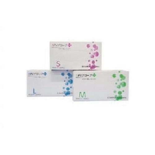 使い捨て手袋 NPVグローブPLUS 薄手 粉無 S〜XLサイズ 200枚入