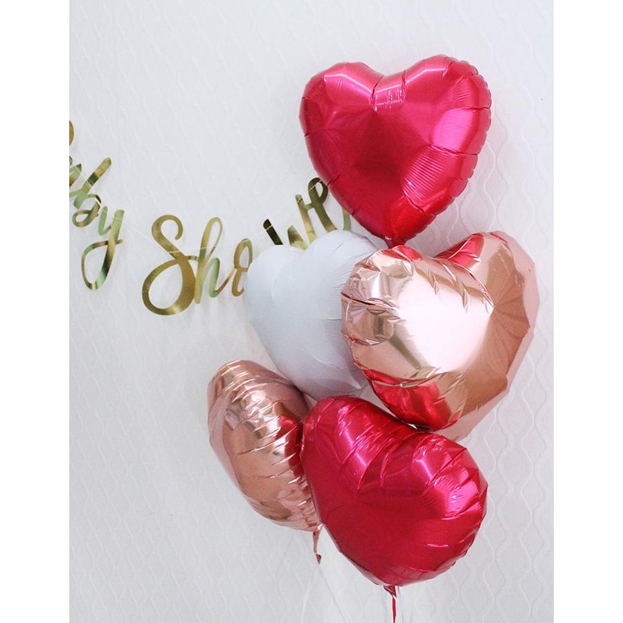 バルーンブーケ ハート5個浮かせてお届け さくらんぼ 赤2 ローズg2 白1 バルーン電報 ヘリウムバルーン 浮くバルーン Balloon H Heart5 Sakura Alepposouq 通販 Yahoo ショッピング