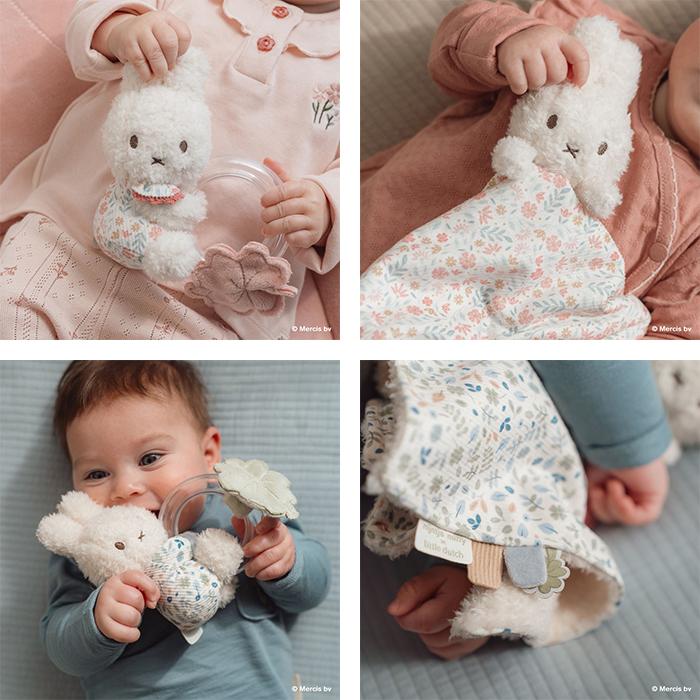 【名入れ無料】miffy×Little Dutch ミッフィーおむつケーキ 3段｜今治タオル付き｜出産祝い・1歳誕生日｜おむつサイズメーカー選択可｜バルーン付きの画像