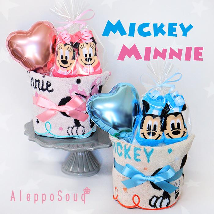 Disney（ディズニー） 出産祝い おむつケーキ 1段 ミッキー ミニー