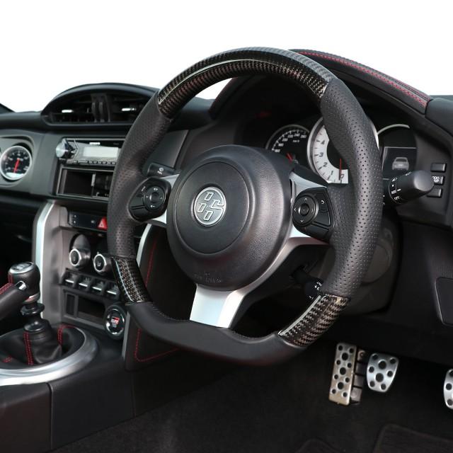 GR86 BRZ カーボンステアリング Amazon | LANBO GR86(ZN8) R3(2021).10～ BRZ(ZD8) 後期