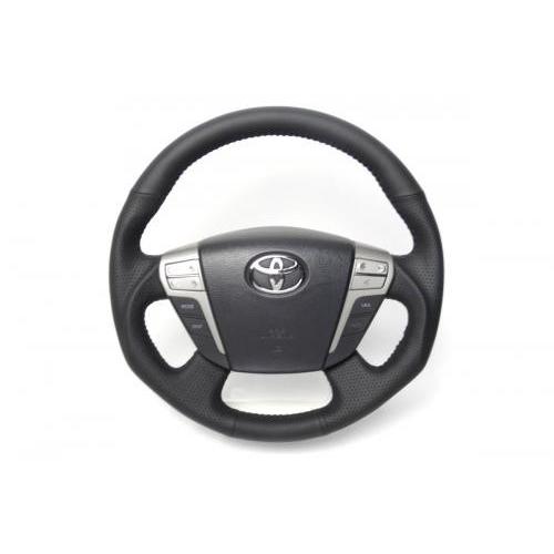 REAL(レアル)ステアリングオールレザー/レッドステッチ ★ H20-LPB-RD ★送料無料(沖縄と離島は送料着払い)