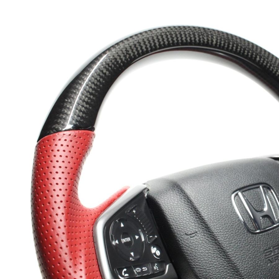 ブラックカーボン&レッドレザー レッドユーロステッチ 品番：HNB-BKC-RD ブラックカーボン&レッドレザー レッドユーロステッチ 品番：HNB