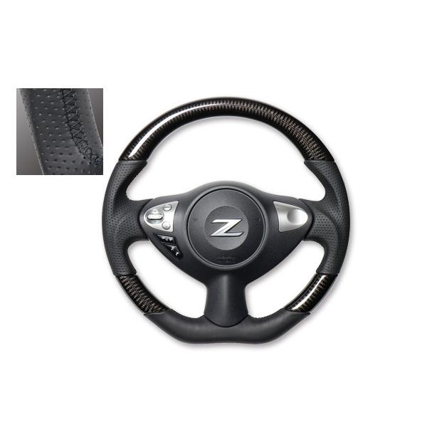 REAL レアル ステアリング【フェアレディZ(Z34)】ブラックカーボン