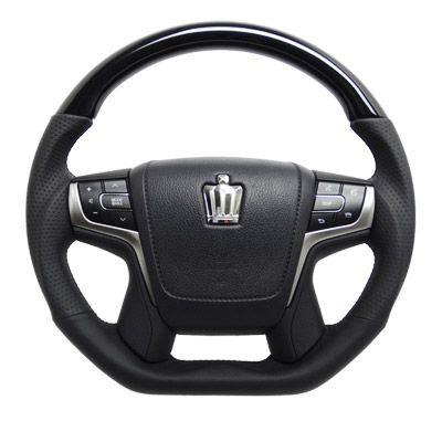 REAL レアル ステアリング トヨタ ハリアー 38Bブラックウッド 未使用