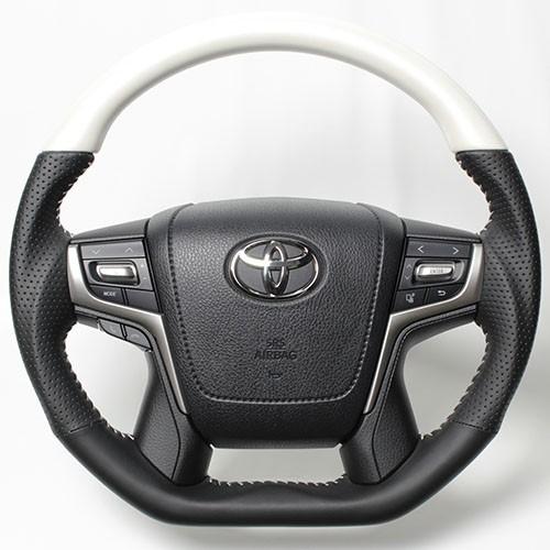 REAL(レアル)ステアリング【ランクル200後期/プラド150後期】パール  