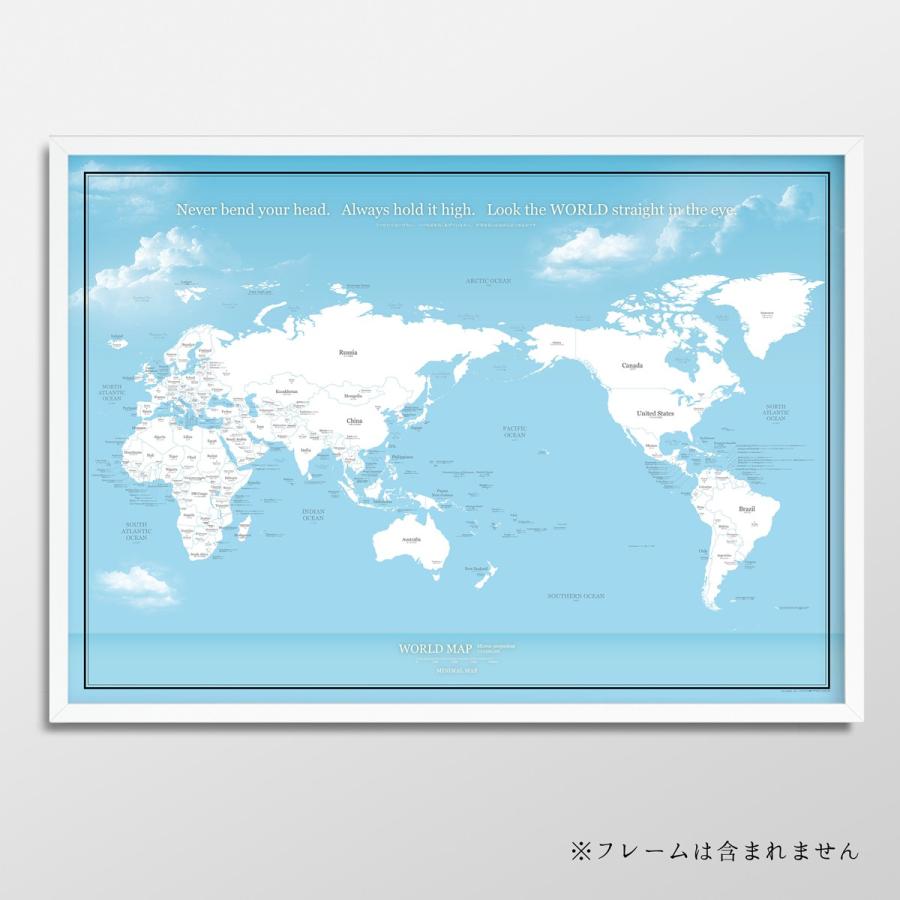 040 世界地図 A1 ブルー 空と海 ポスター インテリア おしゃれ 国名 白地図 こども 壁 ミニマルマップ Wla1ej01sk インテリア ポスター Minimal Map 通販 Yahoo ショッピング