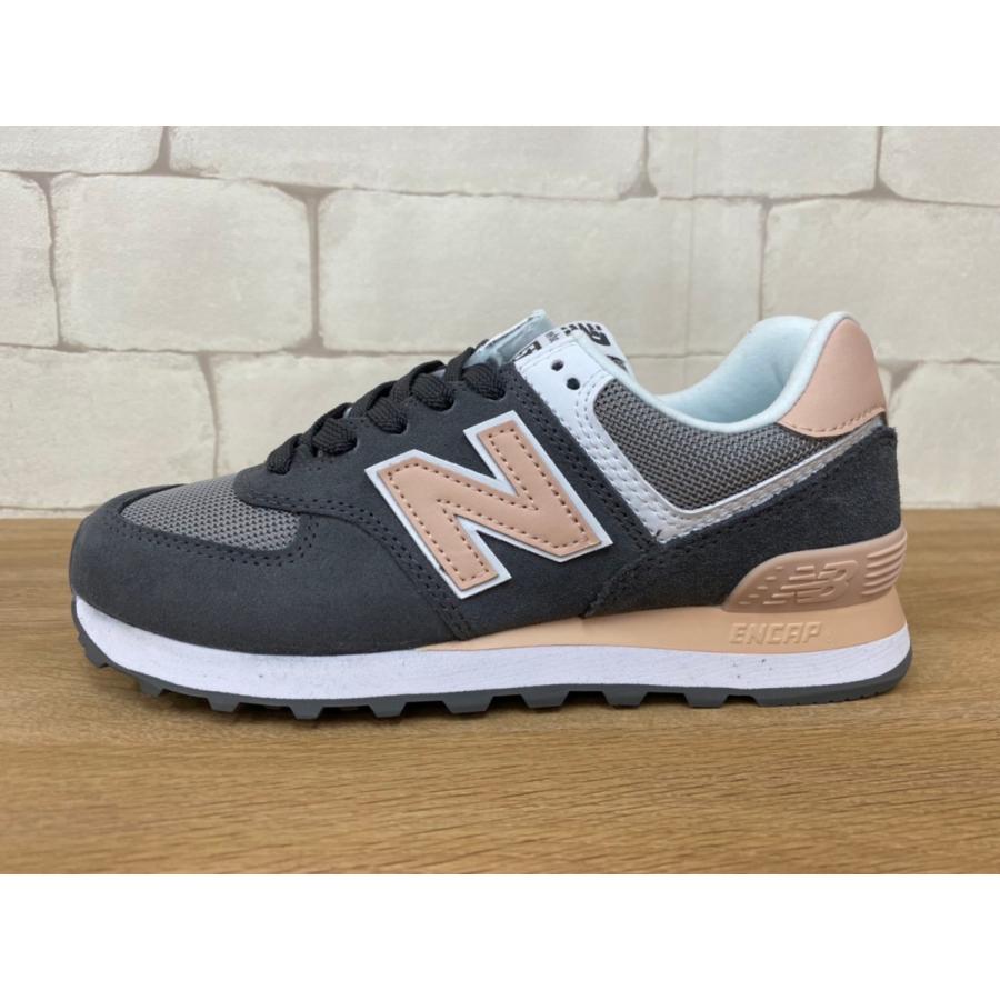 【新品・未使用】New Balance WL574 CNB グレー/ピンク New Balance NEW BALANCE WL574 NDB GREY/PINK ニューバランス