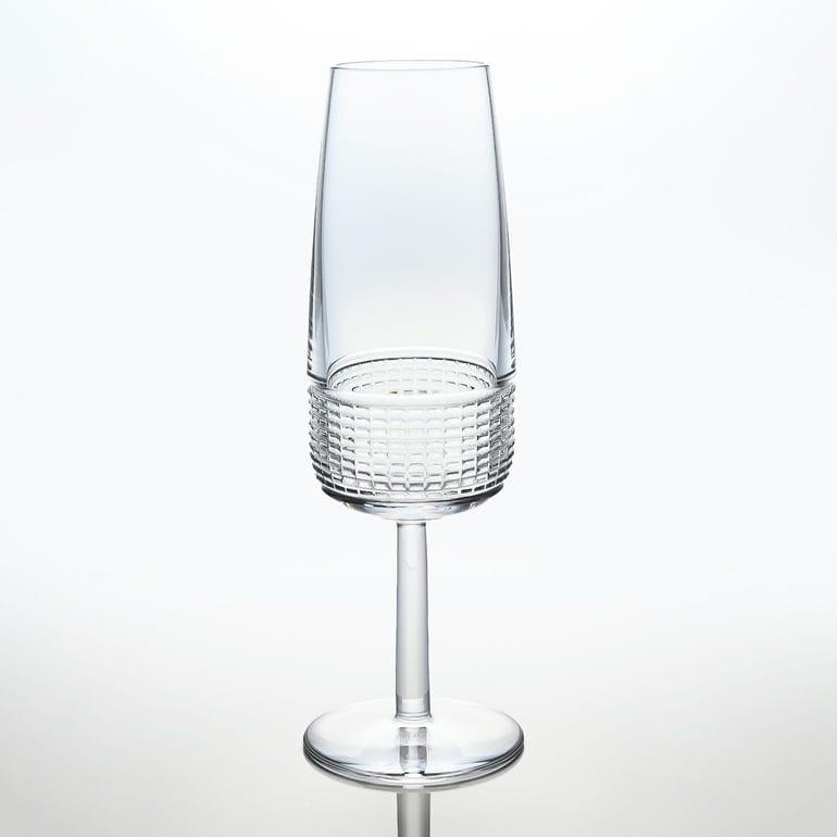 値下げ！HERMESｴﾙﾒｽのｼｬﾝﾊﾟﾝｸﾞﾗｽ HERMES（エルメス） シャンパンフルート 260ml ペア INTERVALLE