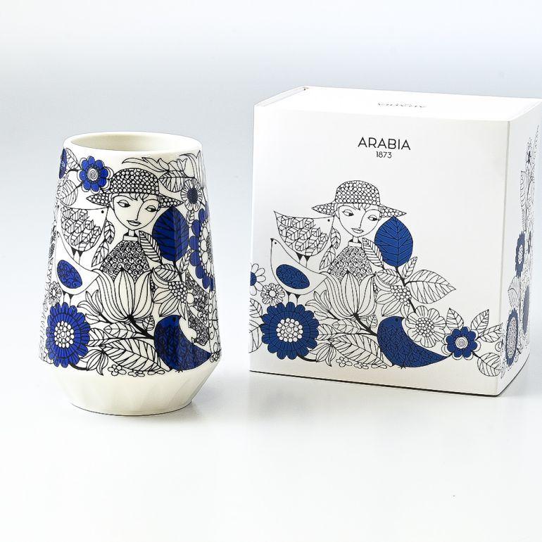 ARABIA（アラビア） パストラーリ ブルー ベース 花瓶 13cm 1051309