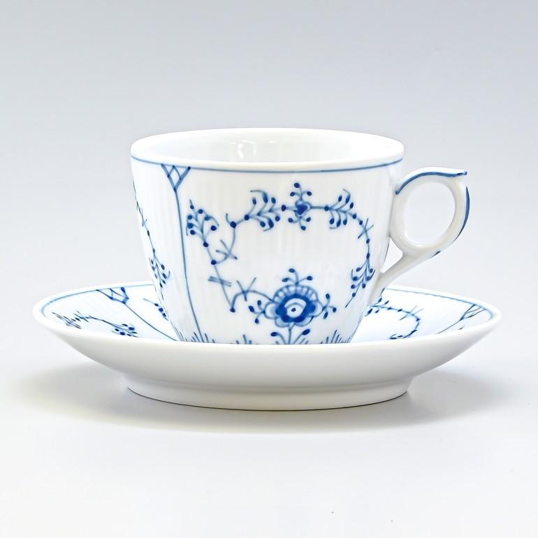 ロイヤルコペンハーゲン ブルーフルーテッド スープカップ＆ソーサー 2つセット ロイヤルコペンハーゲン【B&G】 ブルーフルーテッド ティーカップ＋