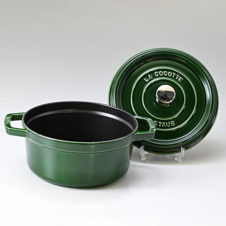 ストウブ鍋 STAUB LA COCOTTE ダークグリーン 22cm