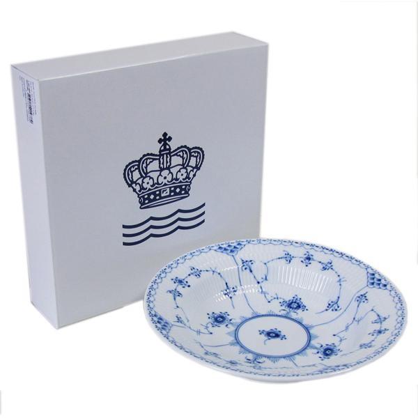 ロイヤルコペンハーゲン ブルーフルーテッド ハーフレース ディープ