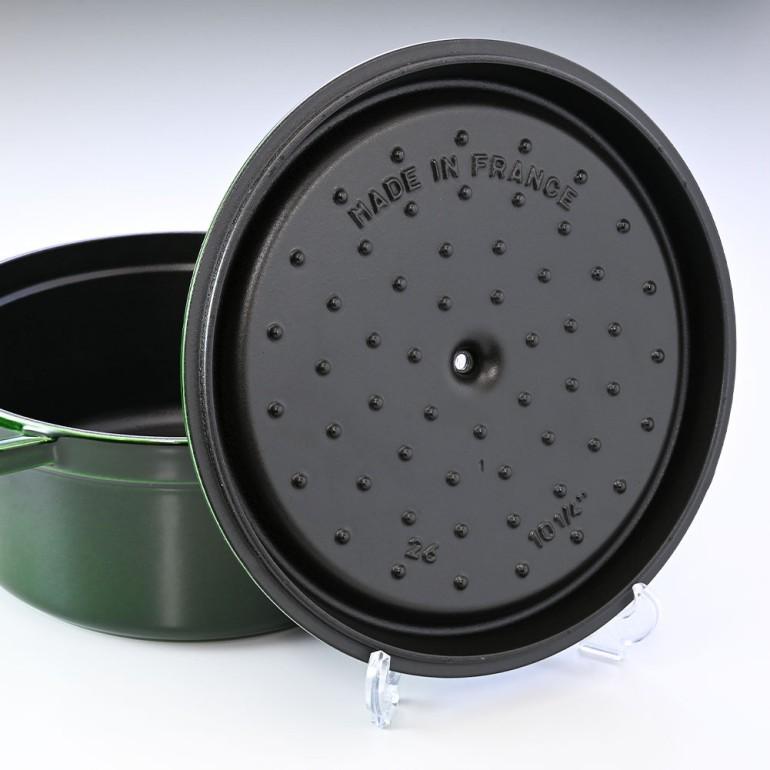 STAUB ラ・ココット 26cm グリーン ストウブ ピコ ココット ラウンド 26cm [バジルグリーン] (鍋) 価格