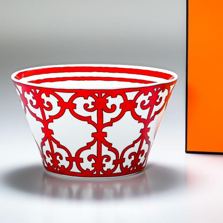 【極美品】エルメス HERMES ガダルキヴィール 23cm スフレボウル HERMES（エルメス） ガダルキヴィール レッド 011230p 23cm スフレ