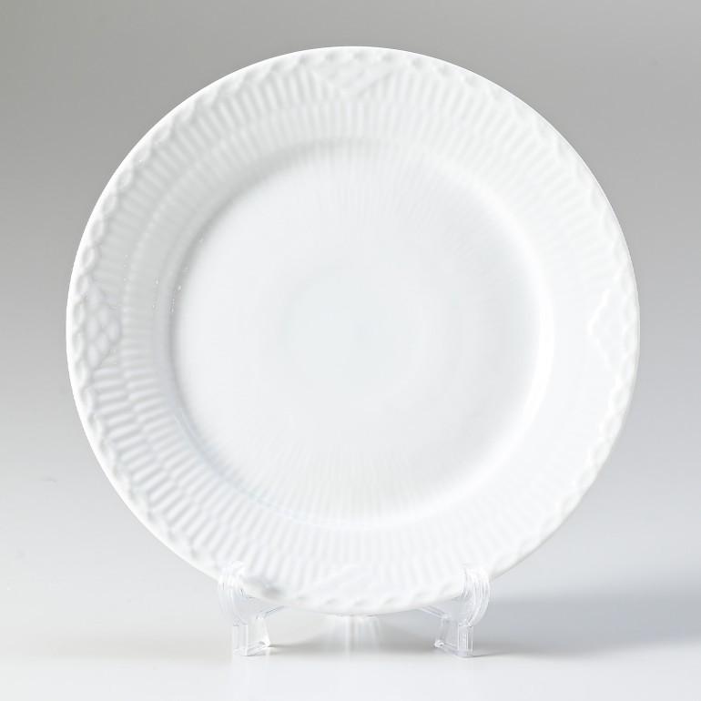 ロイヤルコペンハーゲン ホワイトフルーテッド プレート ハーフレース 19cm ROYAL COPENHAGEN（ロイヤルコペンハーゲン） ホワイトフルーテッド