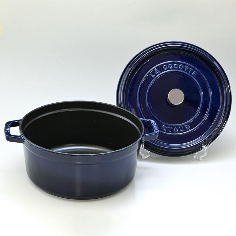 お歳暮 最終価格 STAUBストウブ スチーマー付ココット26cmホーロー鋳物