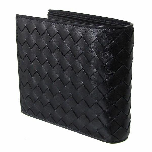 BOTTEGA VENETA ボッテガヴェネタ 二つ折り財布 メンズ ブラック BOTTEGA VENETA ボッテガヴェネタ 二つ折り財布 メンズ ブラック