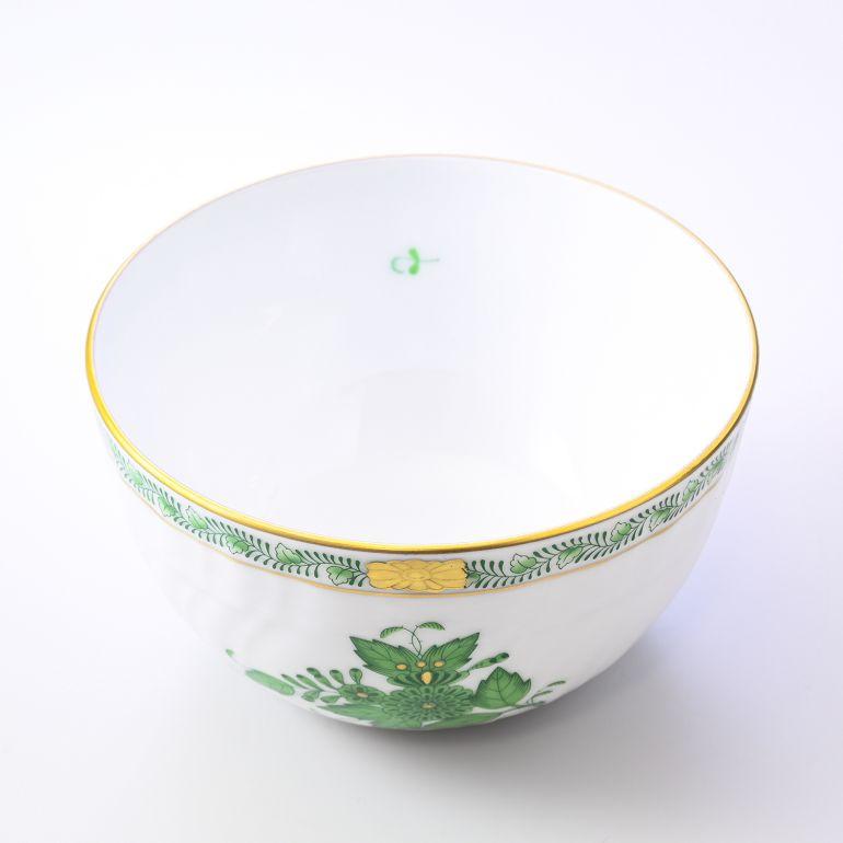 ヘレンド ボウル アポニー・グリーン スラップボウル 洋食器 12cm