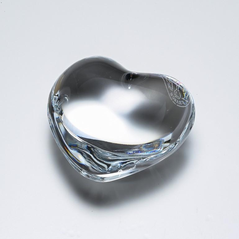 バカラ（Baccarat） ペーパーウェイト クリア coeur ハート クリスタル