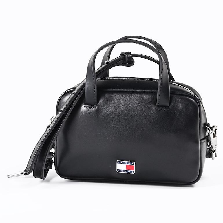 トミージーンズ トミーヒルフィガー 高品質ヨーロッパ輸入モデル ショルダーバッグ ミニボストン レディース TRUNK CROSSOVER ブラック AM0AW18084 BDS BK_1