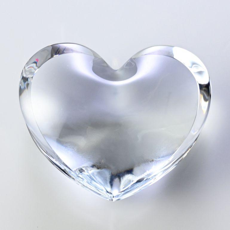 バカラ ZINZIN ザンザンハート クリア クリスタル フィギュア