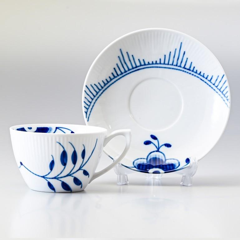 ロイヤルコペンハーゲン　ブルーブルーテッド　スープカップ&ソーサー ROYAL COPENHAGEN（ロイヤルコペンハーゲン） ブルーフルーテッド メガ