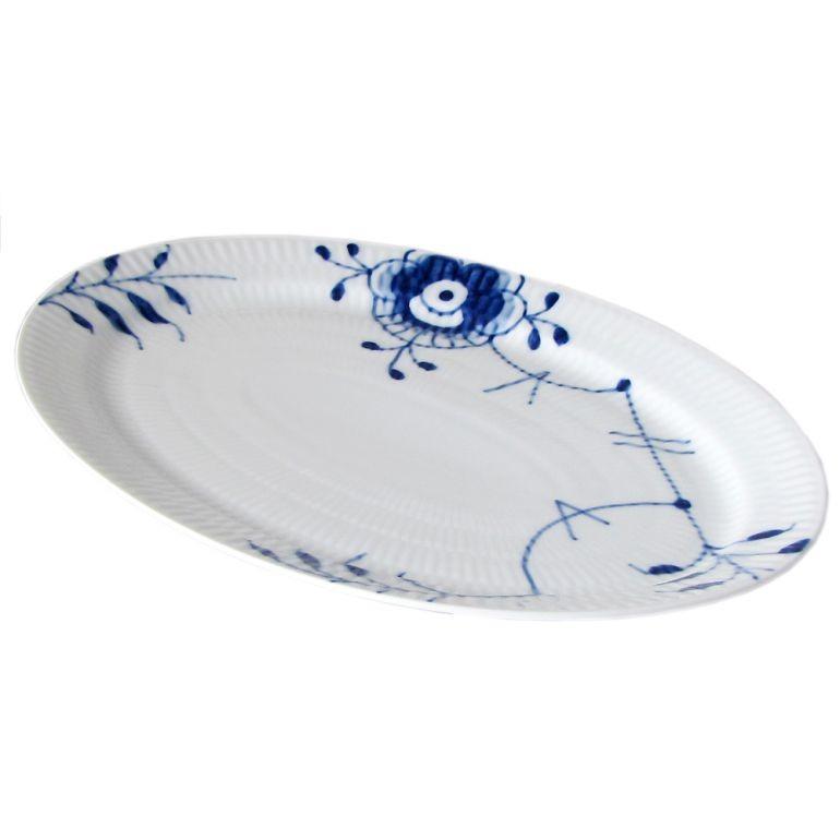 ロイヤルコペンハーゲン ブルーフルーテッド メガ プレート オーバル ディッシュ ブルーフルーテッド メガ オーバルディッシュ 28cm|ロイヤル