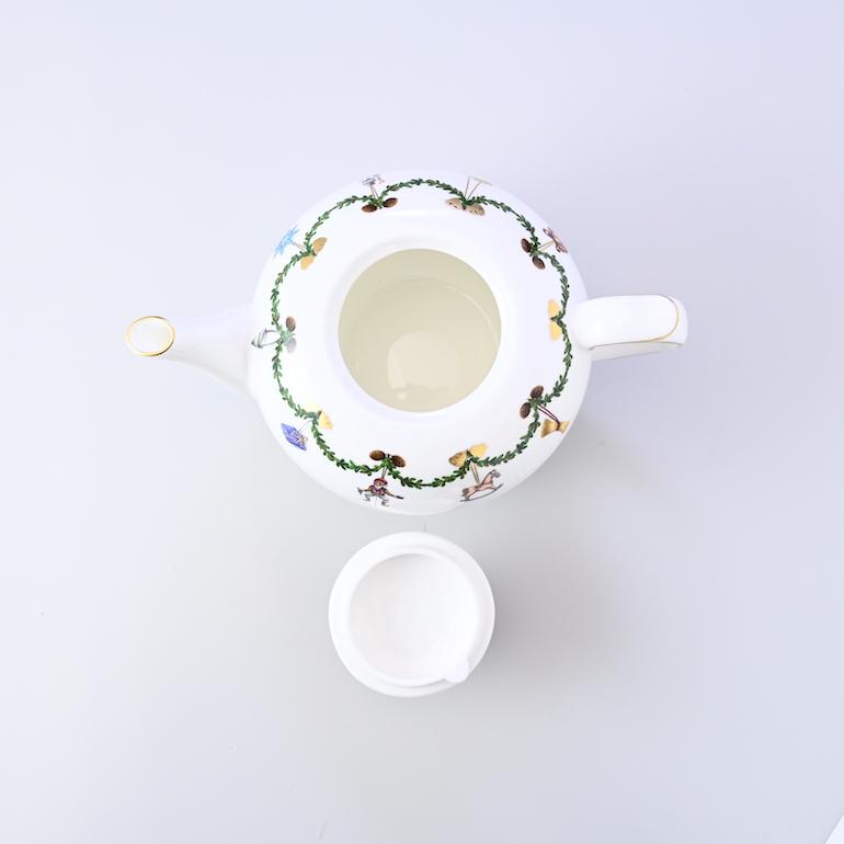 ロイヤルコペンハーゲン スターフルーテッド ティーポット 1200ml クリスマス 2503141 1016965 名入れ可有料の画像