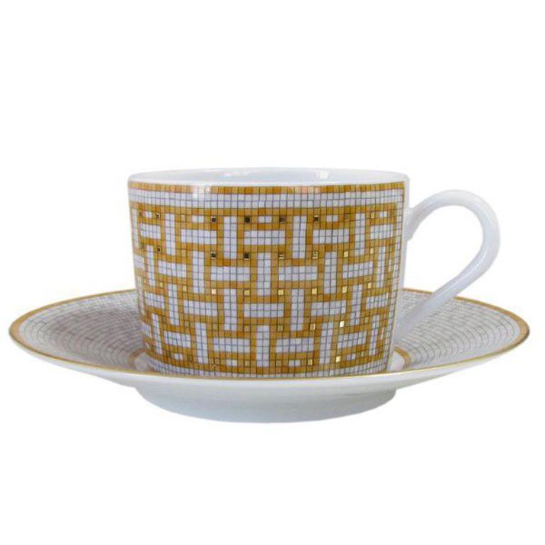 HERMES エルメス 単品 モザイク ヴァンキャトル 026016P ティーカップ 