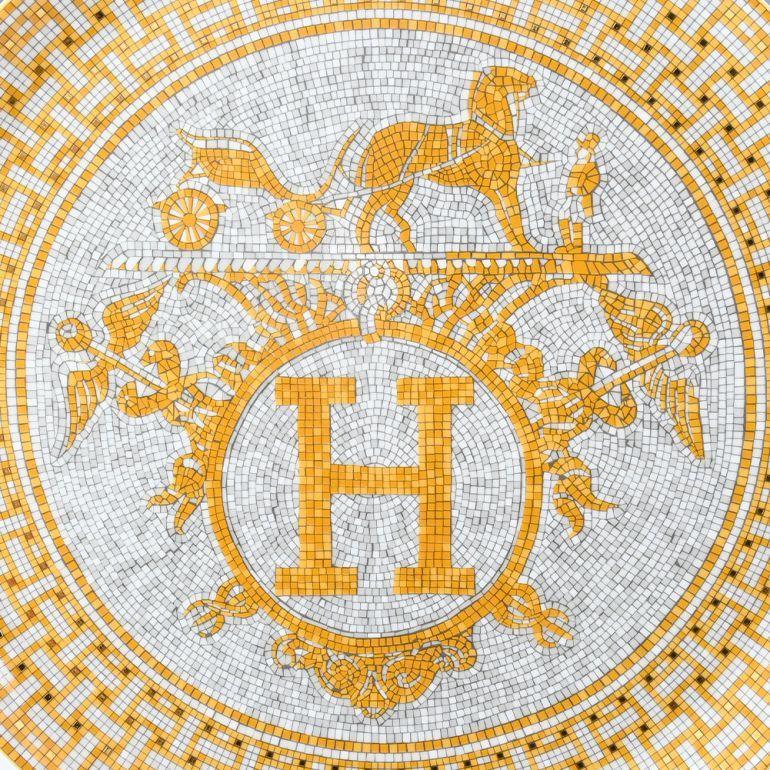 HERMES エルメス モザイク ヴァンキャトル タルトプラッター HERMES エルメス モザイク ヴァンキャトル タルトプラッター