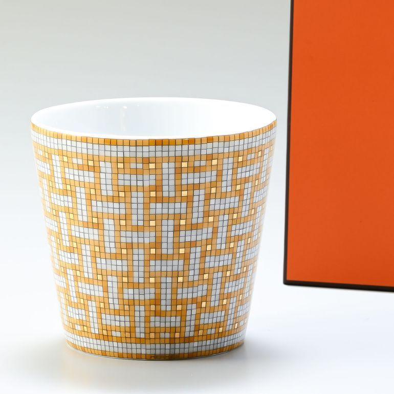 HERMES エルメス モザイク ヴァンキャトル ゴールド 026040P カップ  