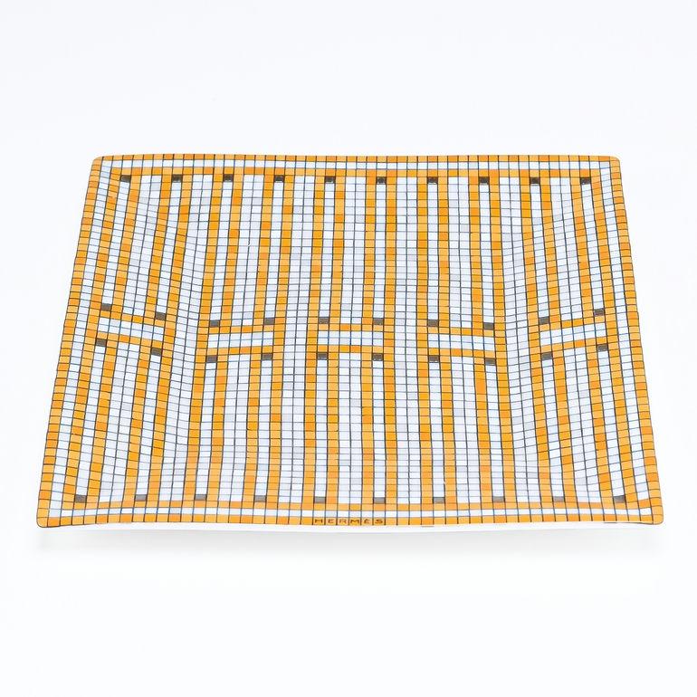 HERMESプチカレモザイク ヴァンキャトル プレート皿エルメスブルーダイユール HERMES エルメス モザイク ヴァンキャトル 026042P 11cm