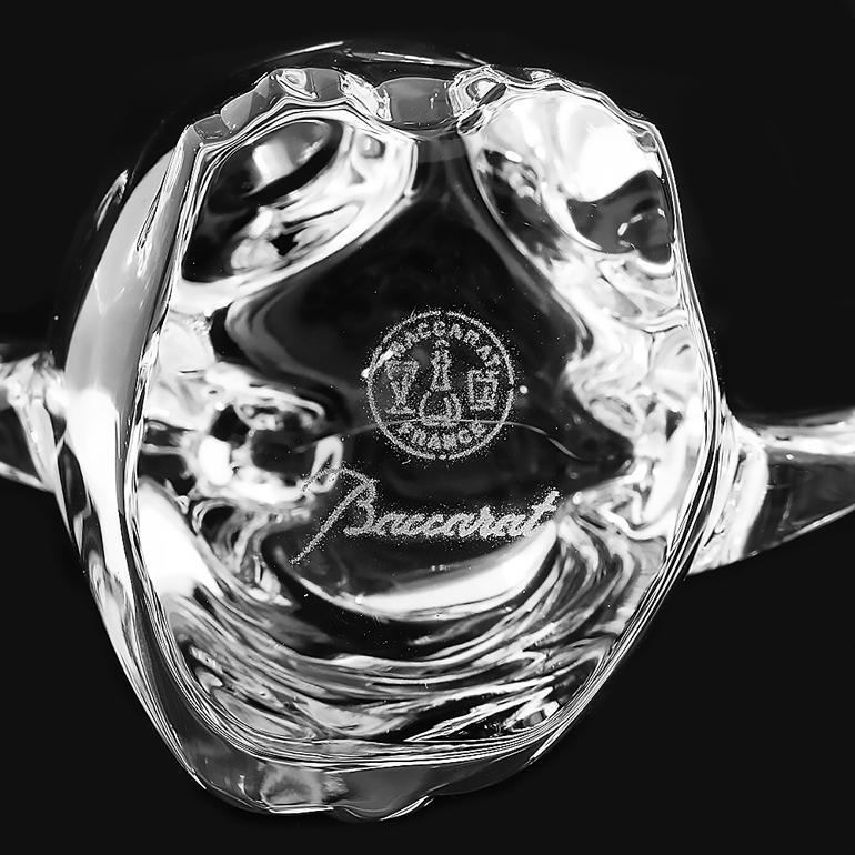 baccara バカラ フクロウ梟クリスタルオブジェ置物