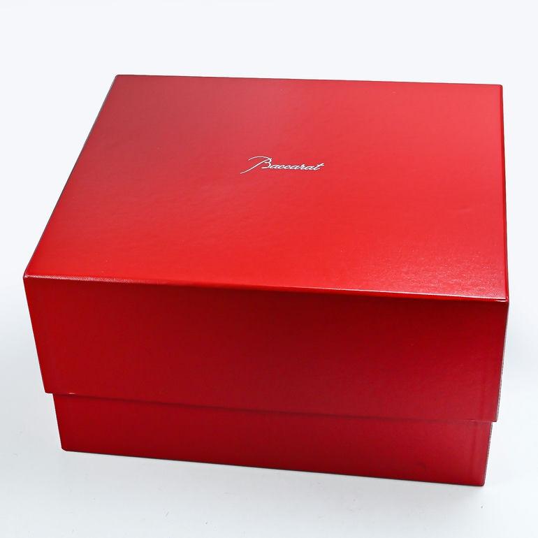 バカラ（Baccarat） ベース 花瓶 アイ EYE スクエア レッド L 30cm