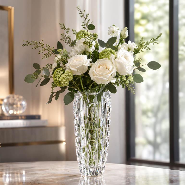 バカラ（Baccarat） ベース 花瓶 ヘリテージ HERITAGE ダイヤモンド