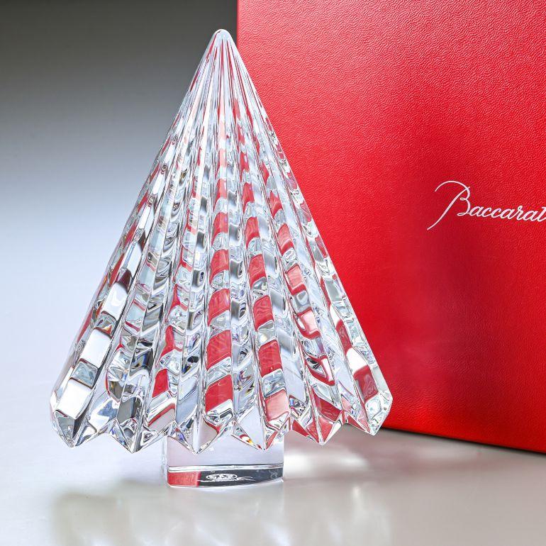 Baccarat クリスタルツリー 置物 オブジェ バカラ クリア クリスタル