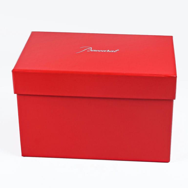 極美品 Baccarat バカラ ルクソール フラワー ベース 花瓶 元箱 Baccarat バカラ ルクソール ベース スクウェア・大理石 台座 Lサイズ